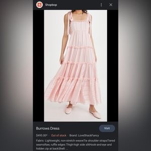 Love shack fancy pink burrows dress!